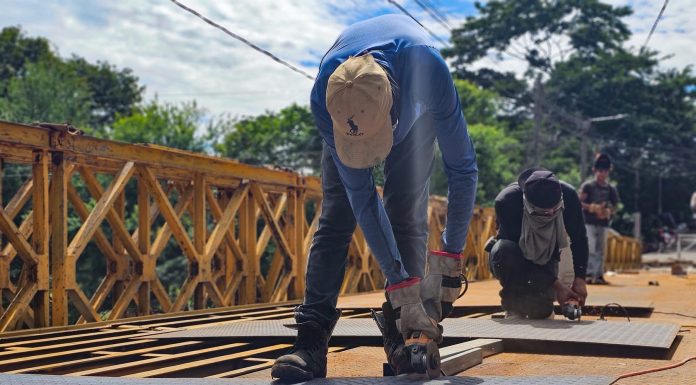 Trabajos de reconstrucción de puente entre colonia Morazán y San José están avanzados